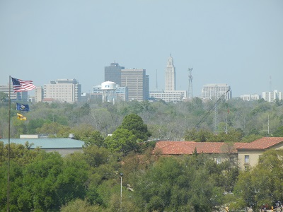 View of Baton Rouge skyline