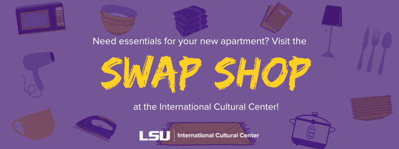 Need essentials for your apartment? Visit the Swap Shop at the International Cultural Center