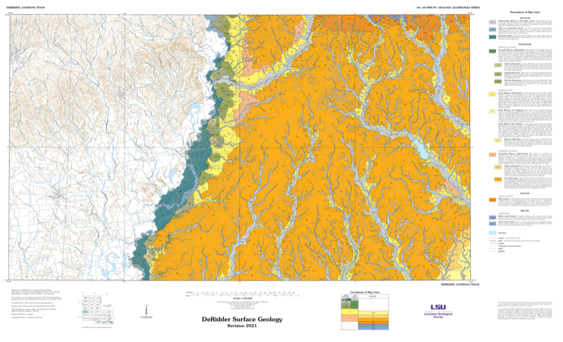 DeRidder Surface Geology 2022