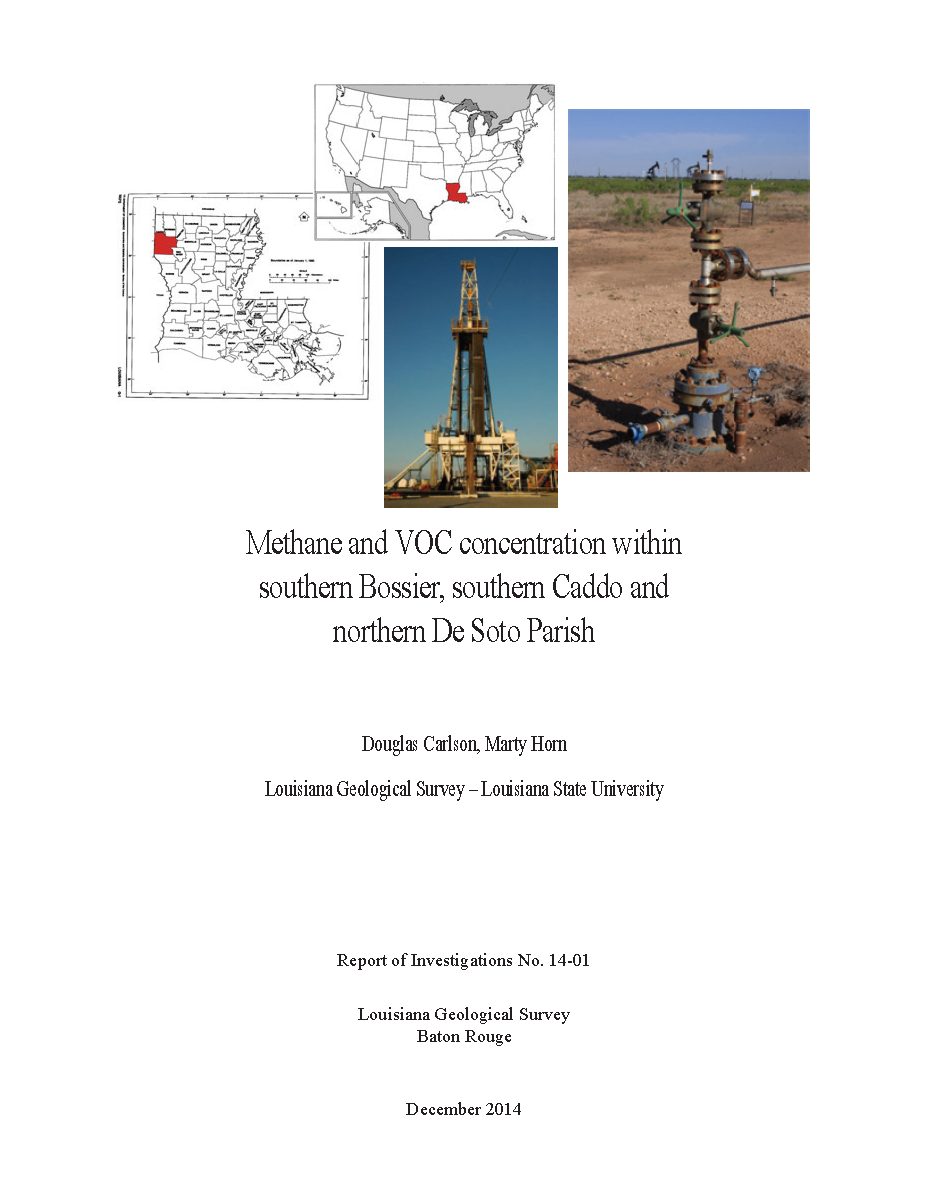 Methane and VOC Concentration Within Southern Bossier, Southern Caddo and Northern De Soto Parish